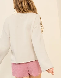 Aerie Sunkissed Cotton Graphic Sweater
