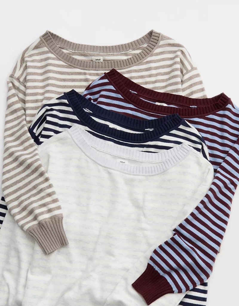Aerie Sunday Soft Off-The-Shoulder Sweater