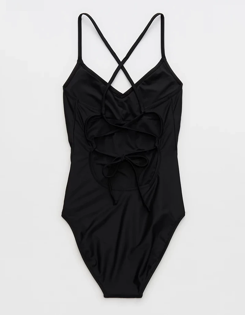 Aerie Strappy Full Coverage One Piece Swimsuit