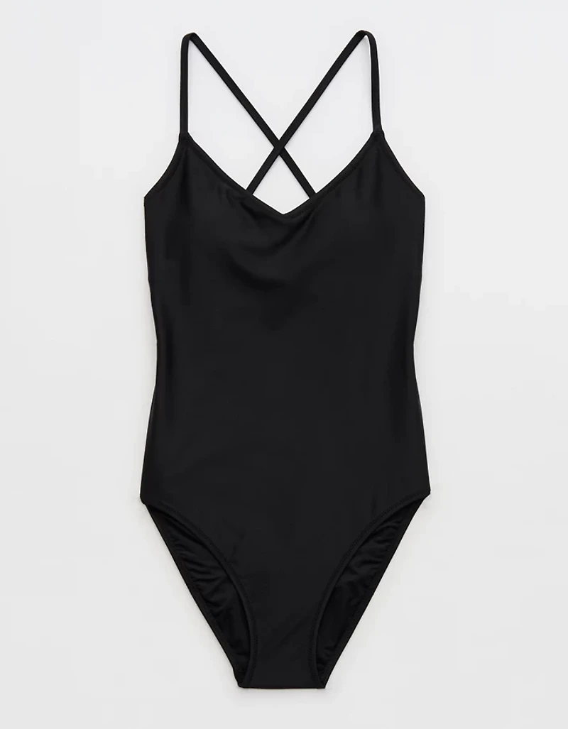 Aerie Strappy Full Coverage One Piece Swimsuit