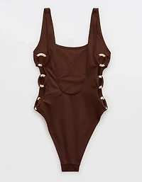Aerie High Cut Scoop One Piece Swimsuit