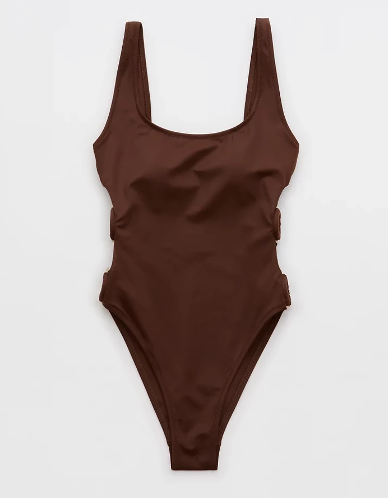 Aerie High Cut Scoop One Piece Swimsuit