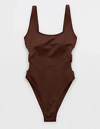Aerie High Cut Scoop One Piece Swimsuit
