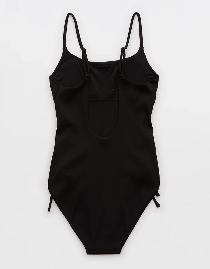 Aerie Ribbed Scoop One Piece Swimsuit