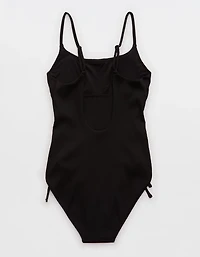 Aerie Ribbed Scoop One Piece Swimsuit