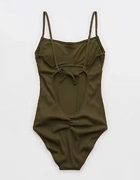 Aerie Ribbed Full Coverage One Piece Swimsuit