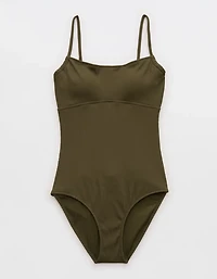 Aerie Ribbed Full Coverage One Piece Swimsuit