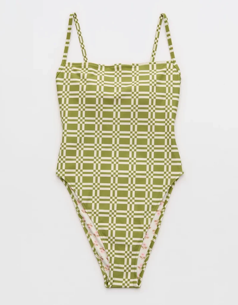 High Cut Scoop One Piece Swimsuit