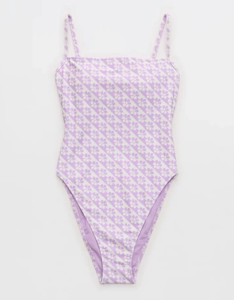 High Cut Scoop One Piece Swimsuit