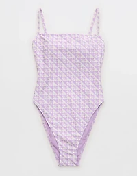High Cut Scoop One Piece Swimsuit