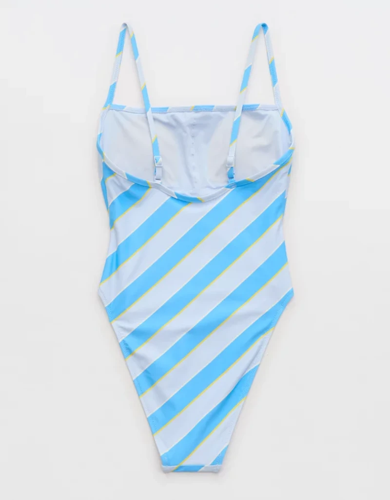 High Cut Scoop One Piece Swimsuit
