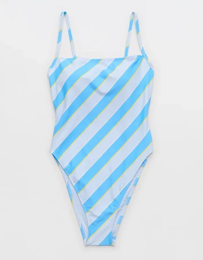 High Cut Scoop One Piece Swimsuit