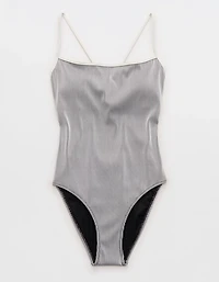 Aerie Ribbed Scoop One Piece Swimsuit