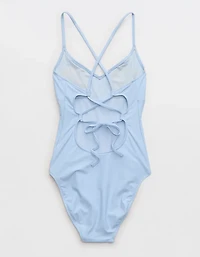 Aerie Strappy Full Coverage One Piece Swimsuit