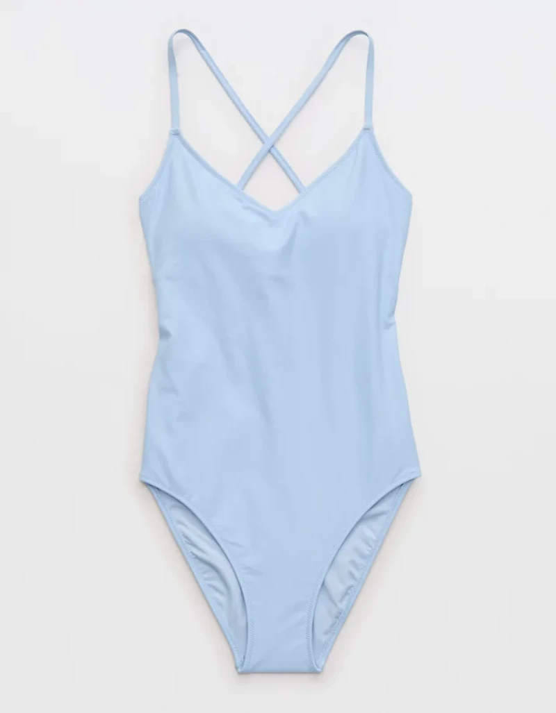 Aerie Strappy Full Coverage One Piece Swimsuit