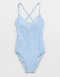 Aerie Strappy Full Coverage One Piece Swimsuit