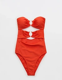 Aerie Horseshoe Ring Cut Out One Piece Swimsuit