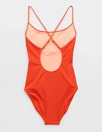 Aerie Scoop Ribbed Full Coverage One Piece Swimsuit