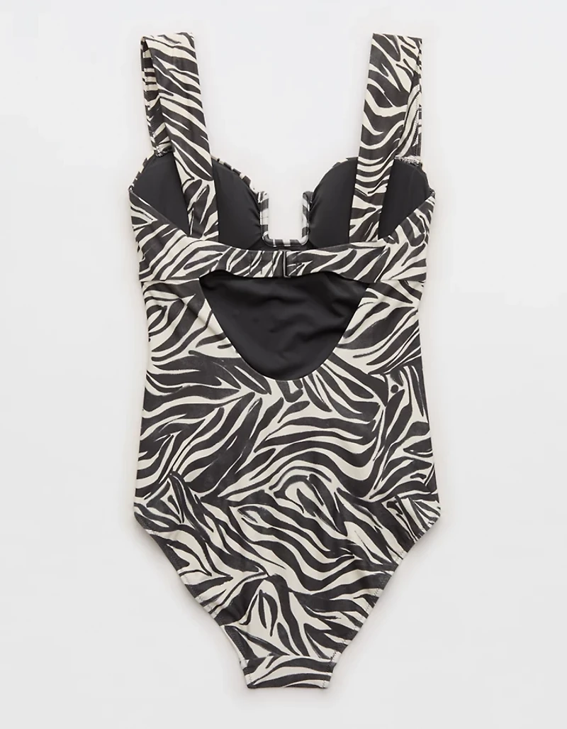 Aerie Bandeau Full Coverage One Piece Swimsuit