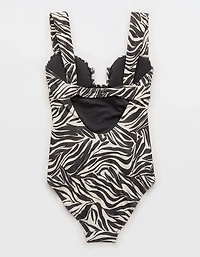 Aerie Bandeau Full Coverage One Piece Swimsuit