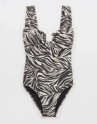 Aerie Bandeau Full Coverage One Piece Swimsuit