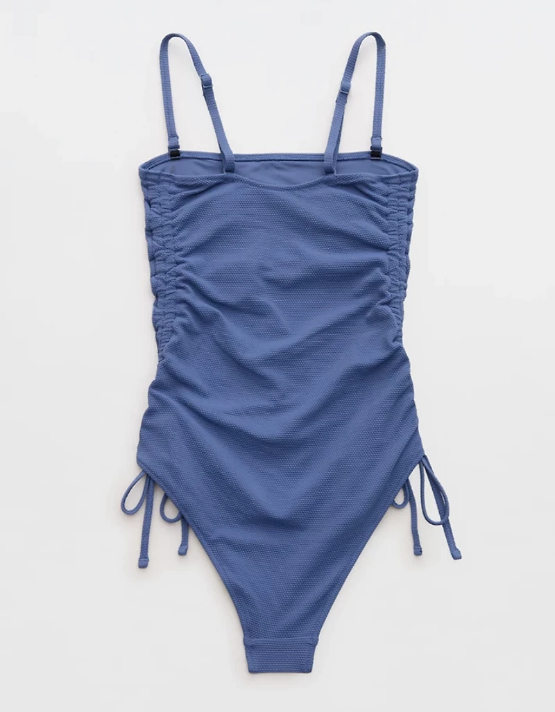 Aerie Pique Cheeky One Piece Swimsuit