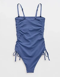 Aerie Pique Cheeky One Piece Swimsuit