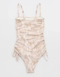Aerie Pique Full Coverage One Piece Swimsuit