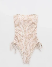 Aerie Pique Full Coverage One Piece Swimsuit
