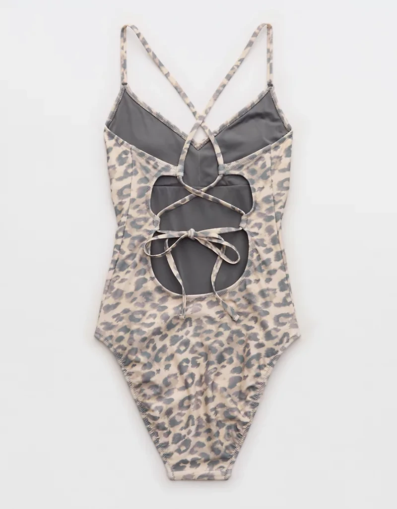 Aerie Strappy Full Coverage One Piece Swimsuit