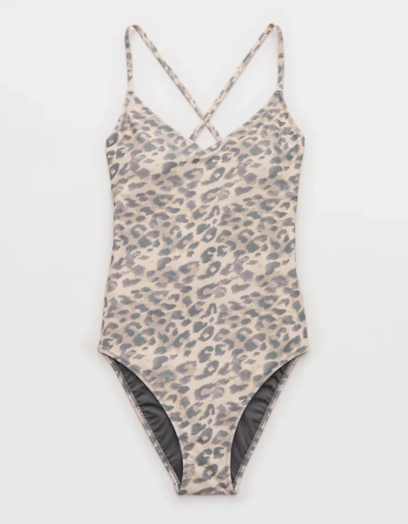 Aerie Strappy Full Coverage One Piece Swimsuit
