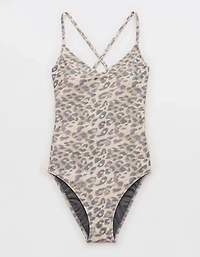 Aerie Strappy Full Coverage One Piece Swimsuit