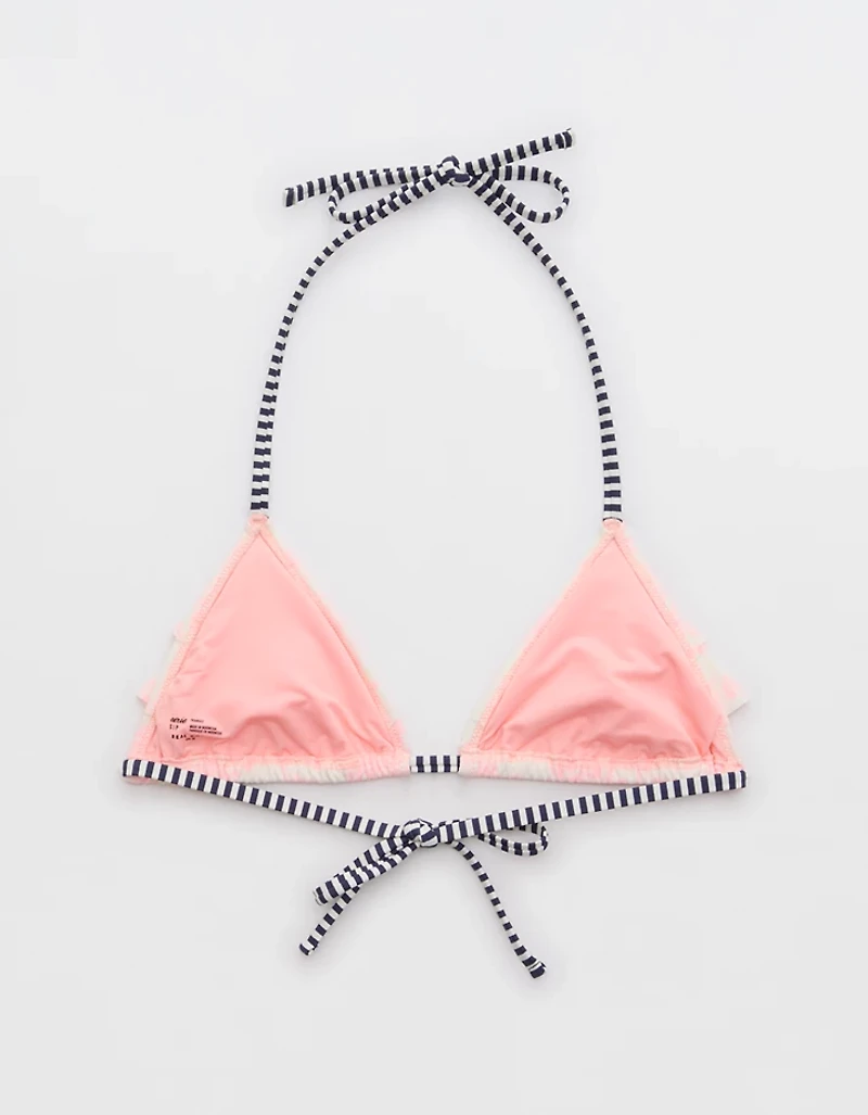 Aerie Ruffle String Triangle Bikini Top