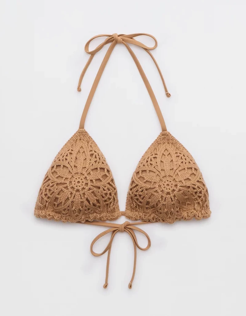 Aerie The Sun-Lover Crochet Bikini Top