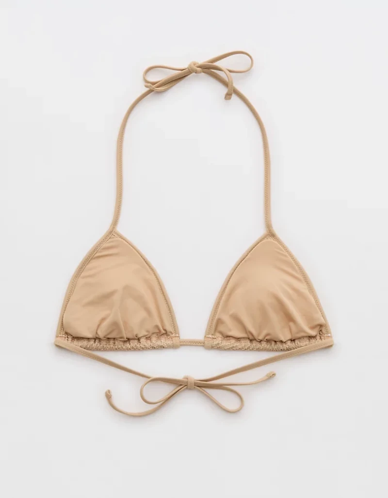Aerie The Sun-Lover Metallic Bikini Top