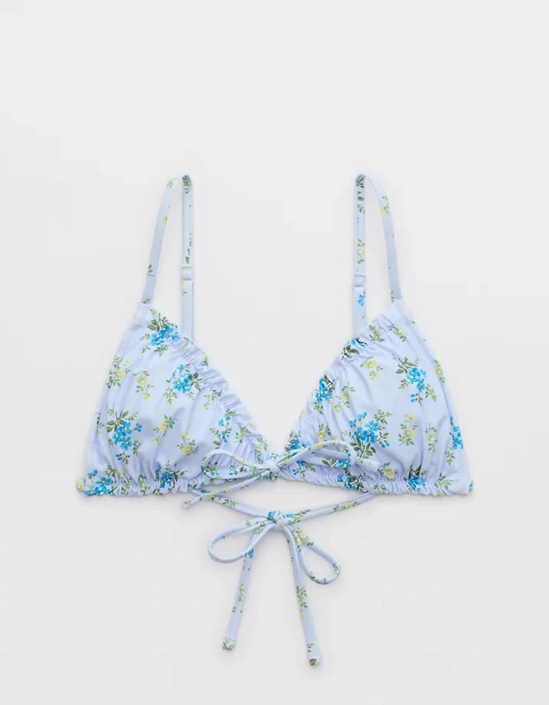 Aerie Ruffle String Bikini Top