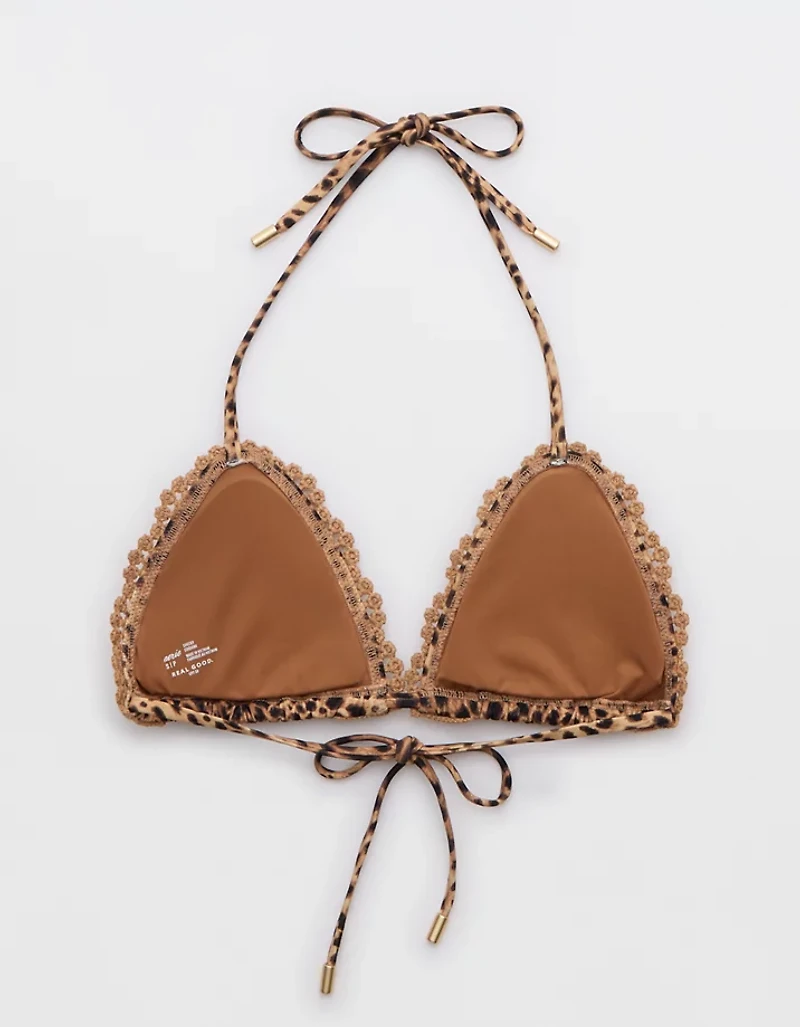 Aerie The Sun-Lover Crochet Trim Bikini Top