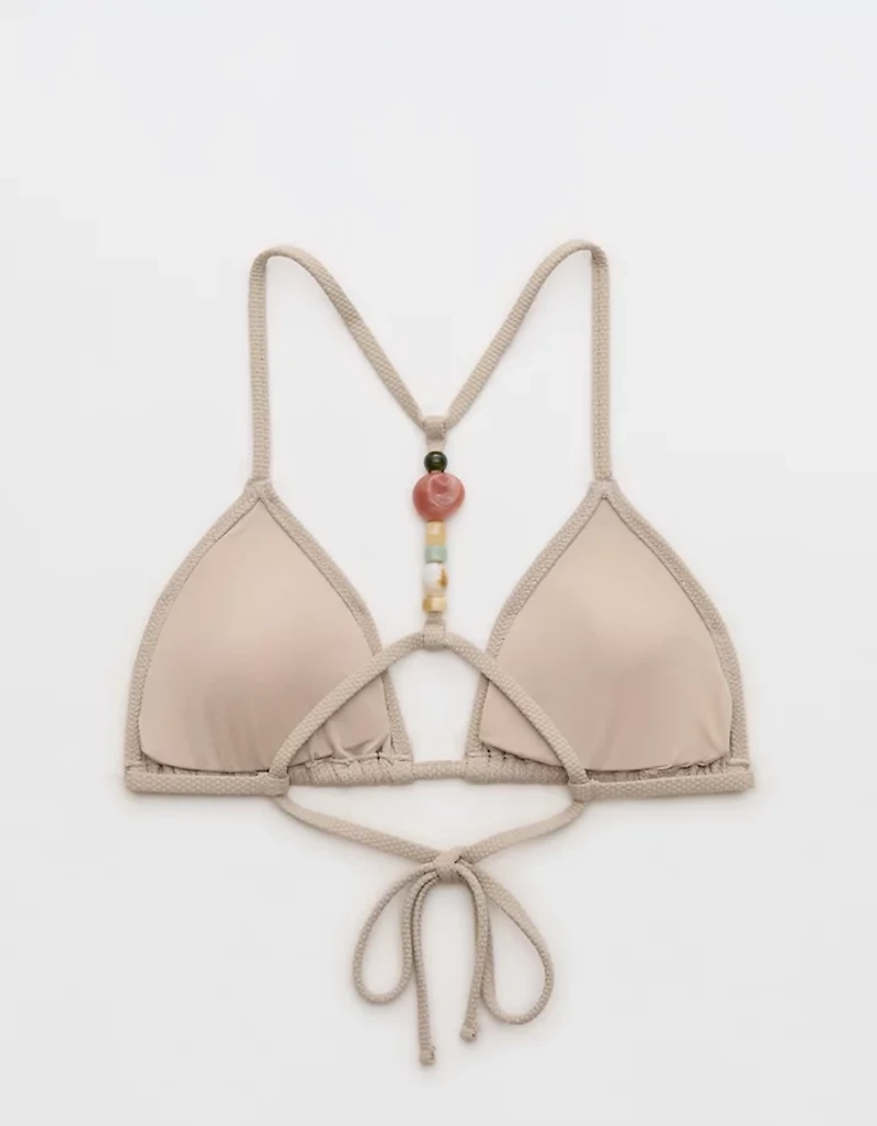 Aerie Pique String Triangle Bikini Top