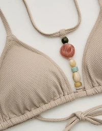 Aerie Pique String Triangle Bikini Top