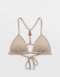 Aerie Pique String Triangle Bikini Top