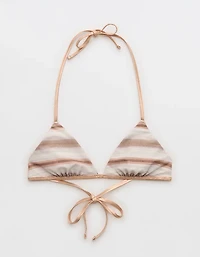 Aerie Reversible Metallic Binding Halter Triangle Bikini Top