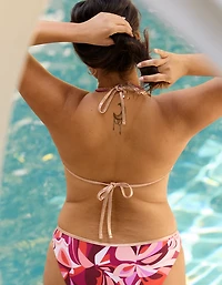 Aerie Reversible Metallic Binding Halter Triangle Bikini Top