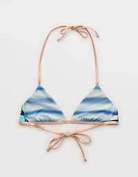 Aerie Reversible Metallic Binding Halter Triangle Bikini Top