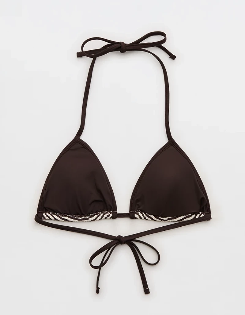 Aerie Ribbed String Triangle Bikini Top