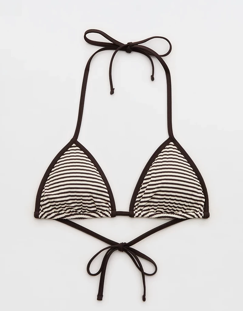 Aerie Ribbed String Triangle Bikini Top