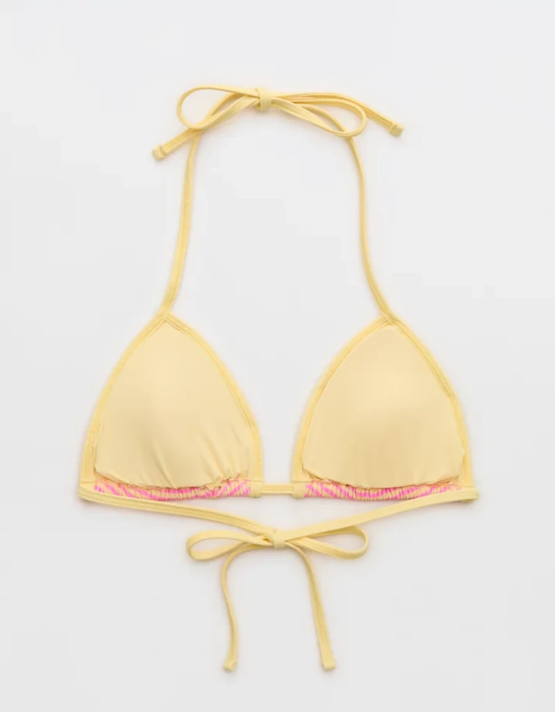 Aerie Ribbed String Triangle Bikini Top