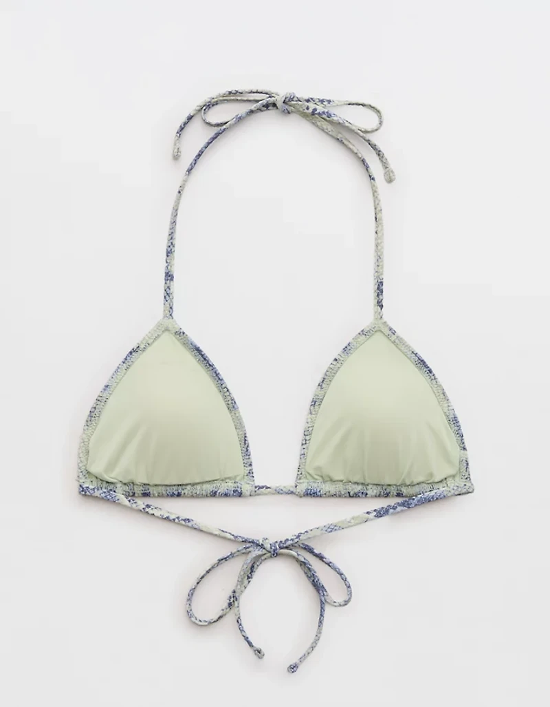Aerie Pique String Triangle Bikini Top