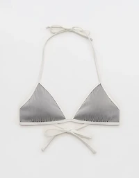 Aerie Ribbed Halter Triangle Bikini Top