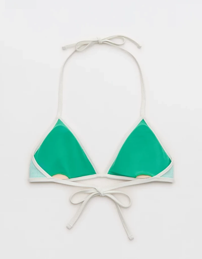 Aerie Ribbed Halter Triangle Bikini Top