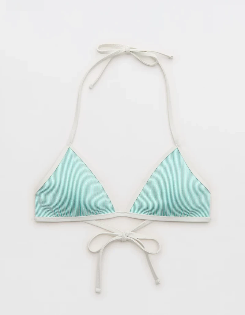 Aerie Ribbed Halter Triangle Bikini Top